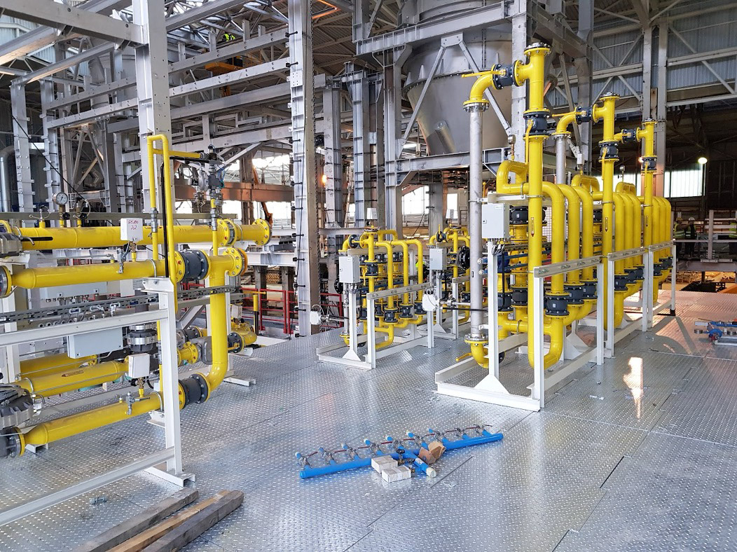 Industrijske plinske inštalacije in tehnični plini v objektu