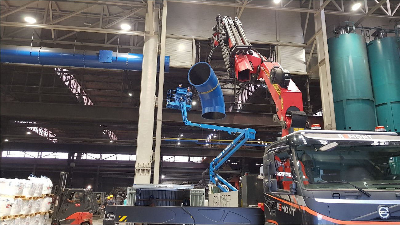 Lokalni odsesovalni sistem pri varjenju in industrijskih procesih