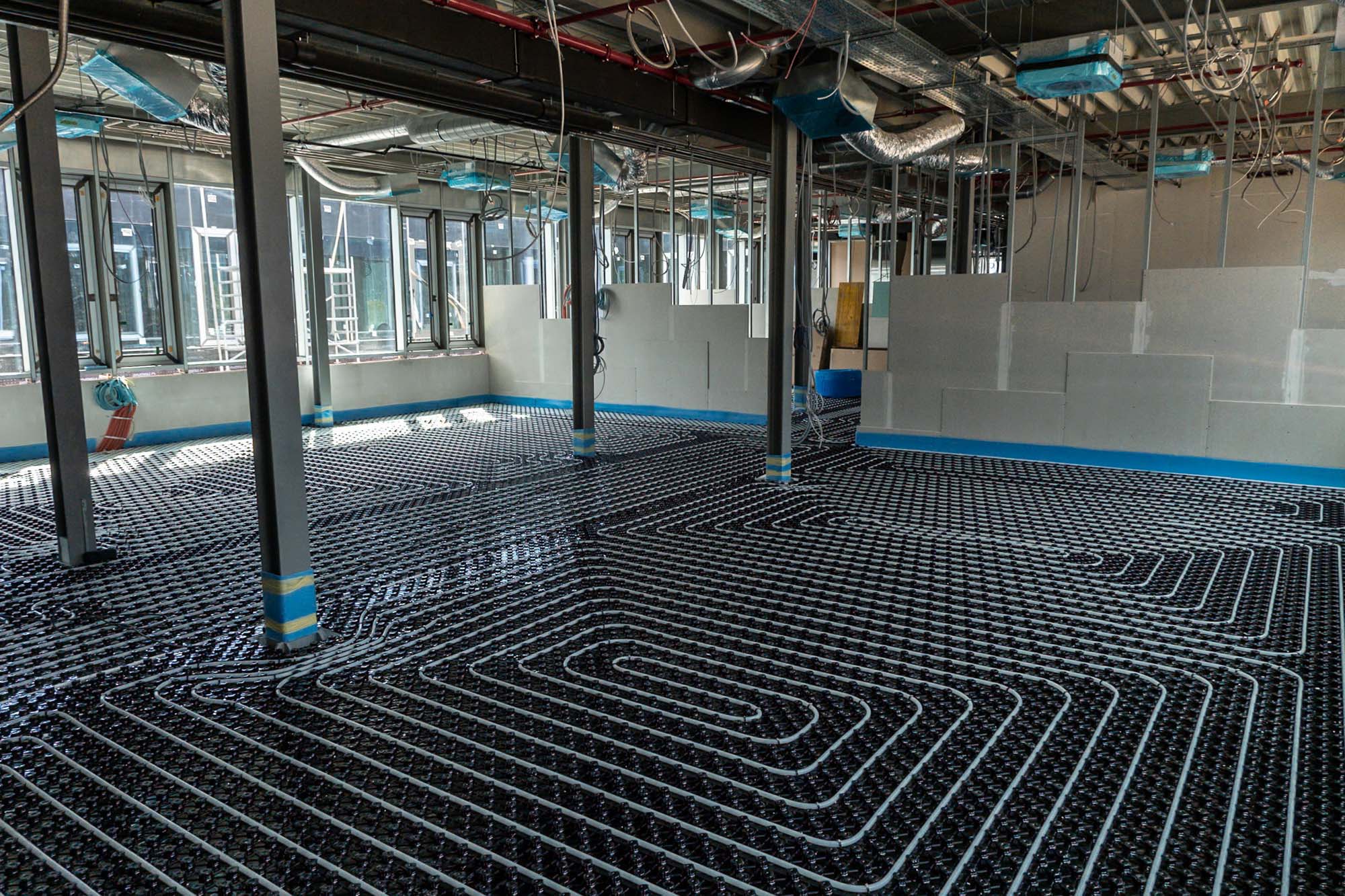 Aktivacija betonskega jedra za industrijsko ogrevanje in hlajenje